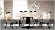 Rose Garden Four-seater Table Set